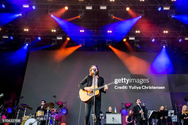 Father John Misty performs onstage at the Northside Festival on June 9, 2018 in Aarhus, Denmark.