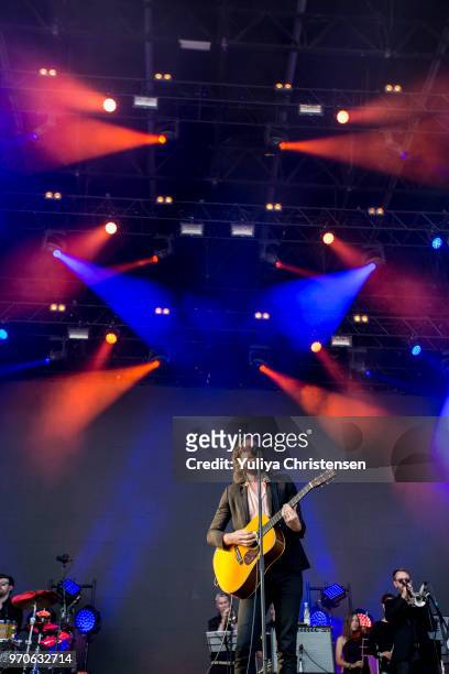 Father John Misty performs onstage at the Northside Festival on June 9, 2018 in Aarhus, Denmark.