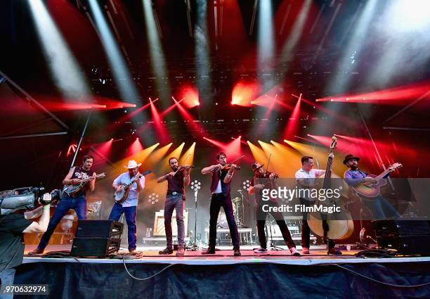 Old Crow Medicine Show performs on Which Stage during day 3 of the 2018 Bonnaroo Arts And Music Festival on June 9, 2018 in Manchester, Tennessee.