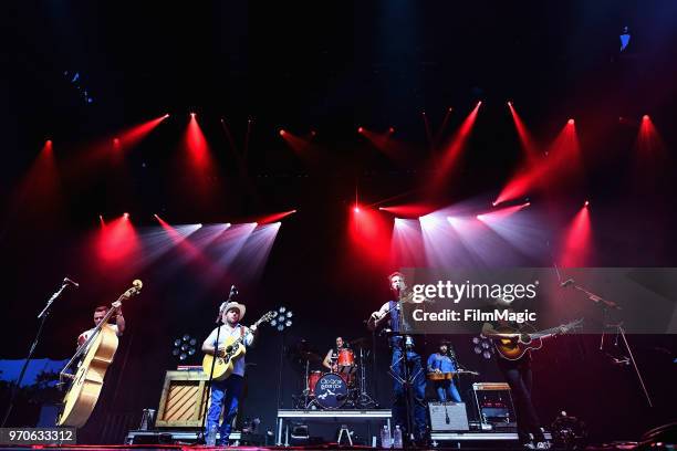 Old Crow Medicine Show performs on Which Stage during day 3 of the 2018 Bonnaroo Arts And Music Festival on June 9, 2018 in Manchester, Tennessee.