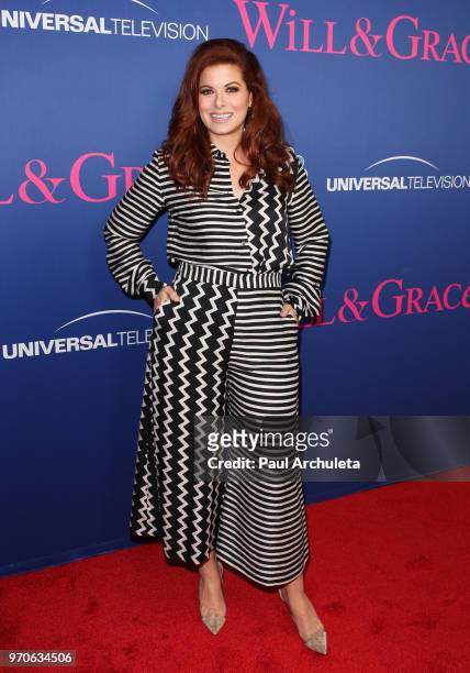Actress Debra Messing attends NBC's "Will & Grace" FYC event at The Harmony Gold Theatre on June 9, 2018 in Los Angeles, California.