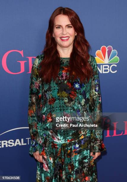Actress Megan Mullally attends NBC's "Will & Grace" FYC event at The Harmony Gold Theatre on June 9, 2018 in Los Angeles, California.
