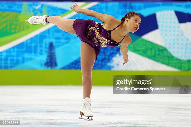 Cheltzie Lee of Australia competes in the Ladies Free Skating on day 14 of the 2010 Vancouver Winter Olympics at Pacific Coliseum on February 25,...