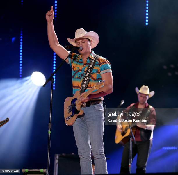 Jon Pardi performs onstage during the 2018 CMA Music festival at Nissan Stadium on June 9, 2018 in Nashville, Tennessee.