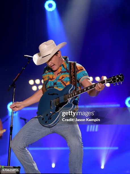 Jon Pardi performs onstage during the 2018 CMA Music festival at Nissan Stadium on June 9, 2018 in Nashville, Tennessee.