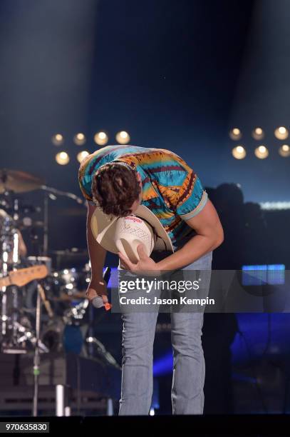 Jon Pardi performs onstage during the 2018 CMA Music festival at Nissan Stadium on June 9, 2018 in Nashville, Tennessee.