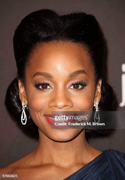 Actress Anika Noni Rose arrives at the 12th Annual Costume Designers Guild Awards with Presenting Sponsor Swarovski at The Beverly Hilton hotel on...