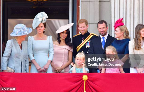 Camilla, Duchess Of Cornwall, Catherine, Duchess of Cambridge, Meghan, Duchess of Sussex, Prince Harry, Duke of Sussex, Peter Phillips, Autumn...