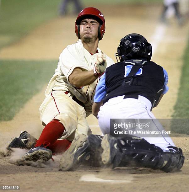 April 26, 2007 NEG#: 191177 CREDIT: Preston Keres/TWP EDITTED: Remote Aberdeen, Md. Maryland baseball 3A finals. Here, Centennial's Owen Dresser is...