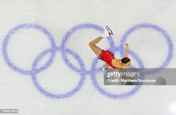 Akiko Suzuki of Japan competes in the Ladies Free Skating on day 14 of the 2010 Vancouver Winter Olympics at Pacific Coliseum on February 25, 2010 in...