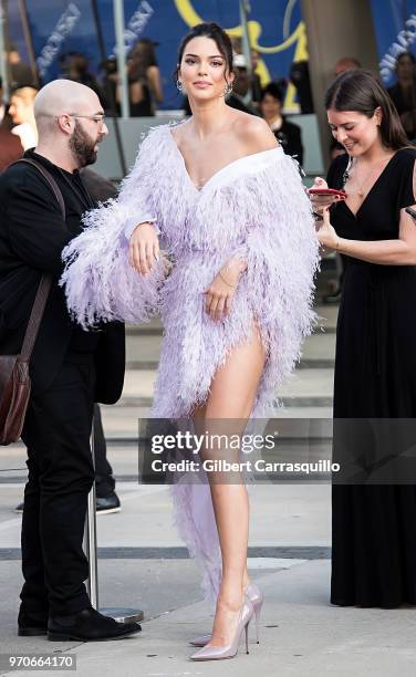 Model Kendall Jenner is seen arriving to the 2018 CFDA Fashion Awards at Brooklyn Museum on June 4, 2018 in New York City.