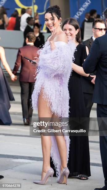 Model Kendall Jenner is seen arriving to the 2018 CFDA Fashion Awards at Brooklyn Museum on June 4, 2018 in New York City.