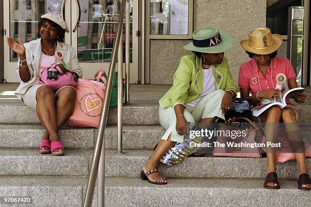 Josephm 202557--ME/SORORITY-3--DATE-7/11/2008-- Washington Convention Center, District of Columbia--PHOTOGRAPHER-MARVIN JOSEPH/TWP-- Alpha Kappa...