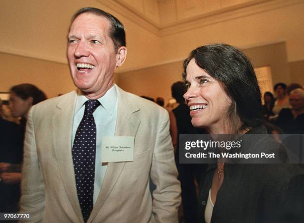 Local photographer and artist William Christenberry shares a light moment with Sally Mann -- Tonight was the opening for the "Last Great Places"...