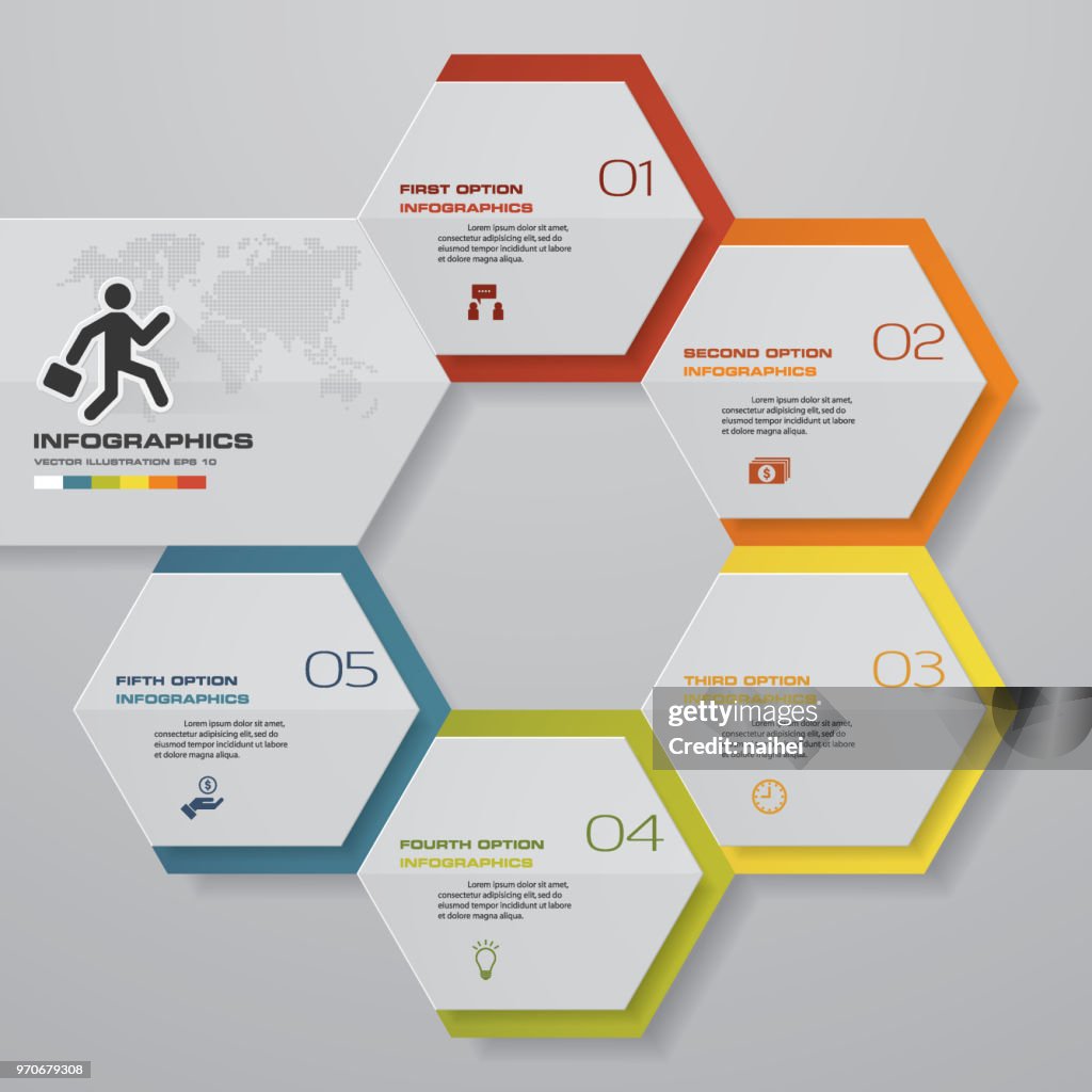Process Elements Drawing Simpleeditable 5 Steps Process Element High-Res Vector Graphic - Getty ...