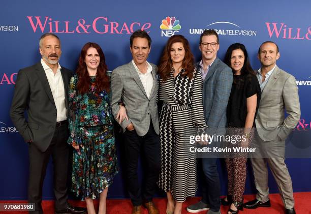 Co-Creator/executive producer David Kohan, actors Megan Mullally, Eric McCormack, Debra Messing, Sean Hayes, Tracey Pakosta, Co-president, Scripted...