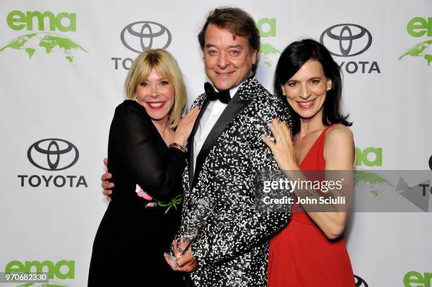 President & CEO Debbie Levin, Michael Sullivan and Perrey Reeves attend the Environmental Media Association 1st Annual Honors Benefit Gala on June 9,...