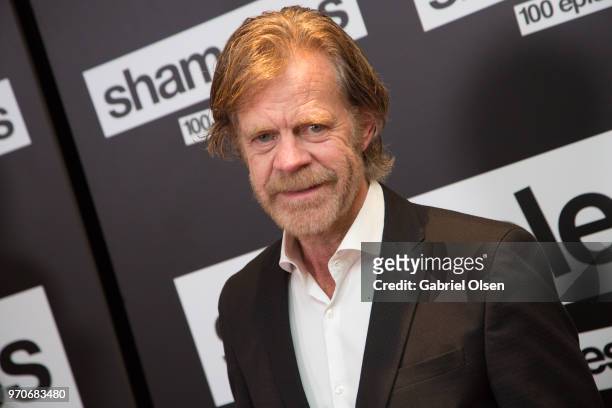 William H. Macy arrives for Showtime's "Shamelesss" 100 Episode Celebration at DREAM Hollywood on June 9, 2018 in Hollywood, California.