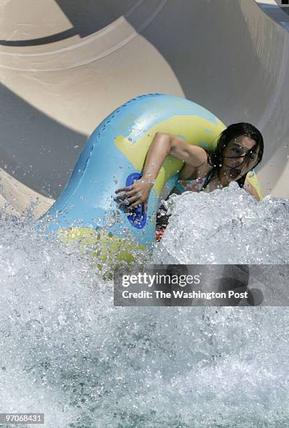 Sm-waterpark DATE:June 13, 2008 CREDIT: Mark Gail/TWP Cheaspeake, Md. ASSIGNMENT#:202062 EDITED BY: mg Twelve-year-old Julia Rodriguez of St. Mary's...