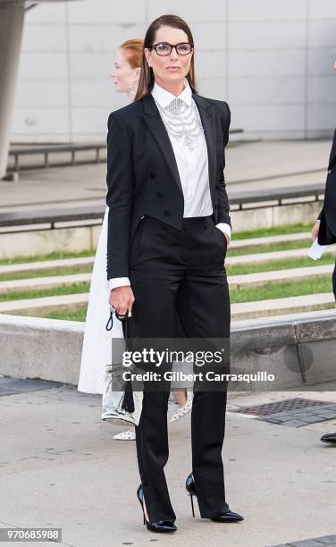 Actress Brooke Shields is seen arriving to the 2018 CFDA Fashion Awards at Brooklyn Museum on June 4, 2018 in New York City.