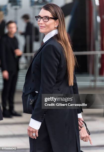 Actress Brooke Shields is seen arriving to the 2018 CFDA Fashion Awards at Brooklyn Museum on June 4, 2018 in New York City.