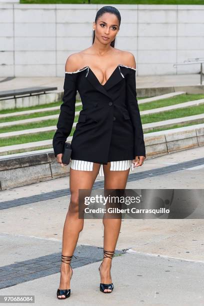 Singer Ciara is seen arriving to the 2018 CFDA Fashion Awards at Brooklyn Museum on June 4, 2018 in New York City.