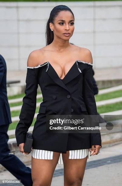 Singer Ciara is seen arriving to the 2018 CFDA Fashion Awards at Brooklyn Museum on June 4, 2018 in New York City.