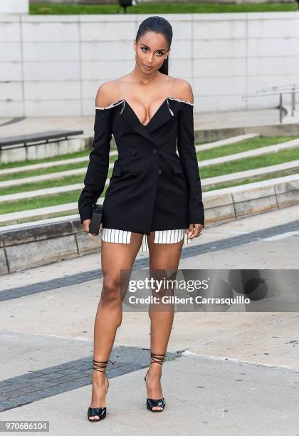 Singer Ciara is seen arriving to the 2018 CFDA Fashion Awards at Brooklyn Museum on June 4, 2018 in New York City.