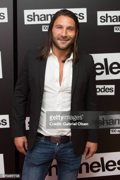 Zach McGowan arrives for Showtime's "Shamelesss" 100 Episode Celebration at DREAM Hollywood on June 9, 2018 in Hollywood, California.