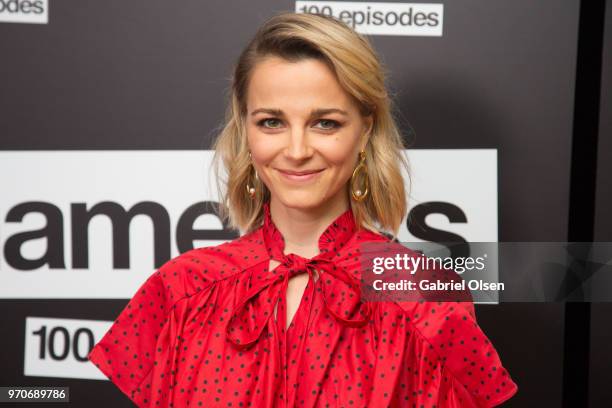 Bojana Novakovic arrives for Showtime's "Shamelesss" 100 Episode Celebration at DREAM Hollywood on June 9, 2018 in Hollywood, California.