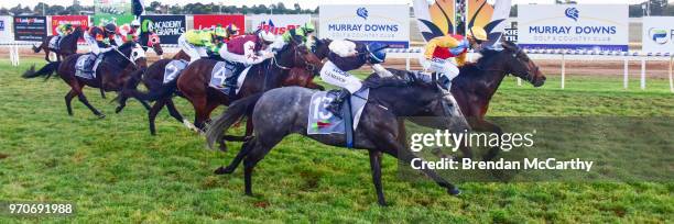 Victory Downs ridden by Cory Parish wins the Murray Downs Swan Hill Cup at Swan Hill Racecourse on June 10, 2018 in Swan Hill, Australia.