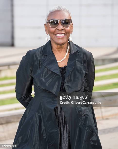 Fashion activist and model Bethann Hardison is seen arriving to the 2018 CFDA Fashion Awards at Brooklyn Museum on June 4, 2018 in New York City.