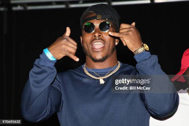 Philaladelphia Eagles running back Corey Clement hosts the Dave East Birthday Bash at Indie June 9, 2018 in Philadelphia, Pennsylvania.