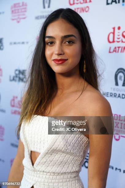 Actor Melissa Barrera attends The HOLA Mexico Film Festival presented by DishLATINO closing night gala at LA Plaza de Cultura y Artes on June 9, 2018...
