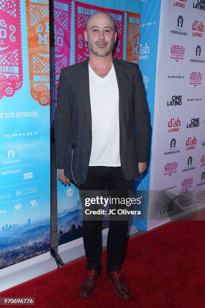 Director Marcelo Tobar attends The HOLA Mexico Film Festival presented by DishLATINO closing night gala at LA Plaza de Cultura y Artes on June 9,...