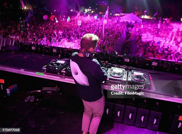 Kaskade performs onstage at The Other Tent during day 3 of the 2018 Bonnaroo Arts And Music Festival on June 9, 2018 in Manchester, Tennessee.