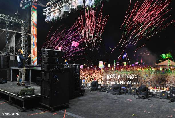 Kaskade performs onstage at The Other Tent during day 3 of the 2018 Bonnaroo Arts And Music Festival on June 9, 2018 in Manchester, Tennessee.