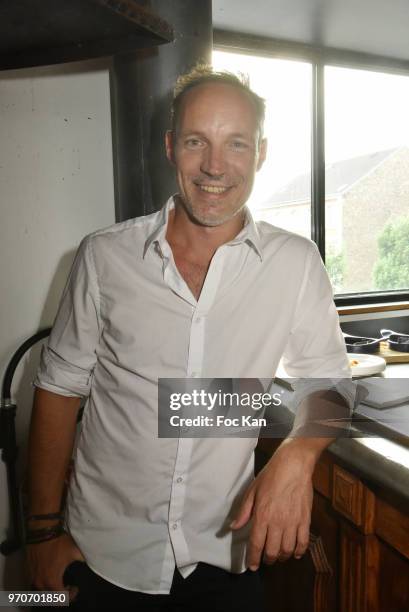 Actor Gregory Questel attends the Championnat de France de Barbe 2018 hosted by Beardilizer at Le Loft de la Bellevilloise on June 9, 2018 in Paris,...