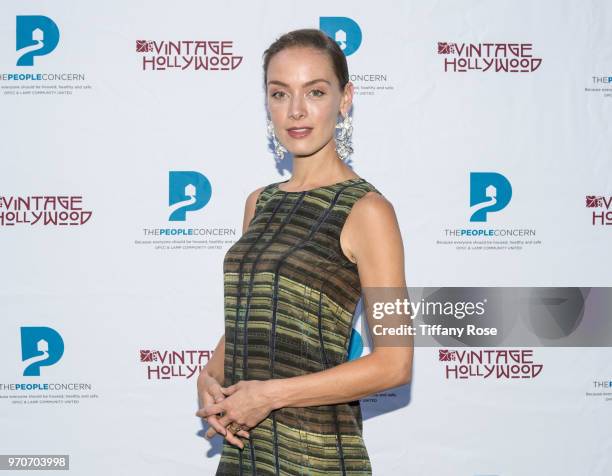 Actress Rachel Skarsten attends the Vintage Hollywood Wine & Food tasting benefiting The People Concern on June 9, 2018 in Los Angeles, California.