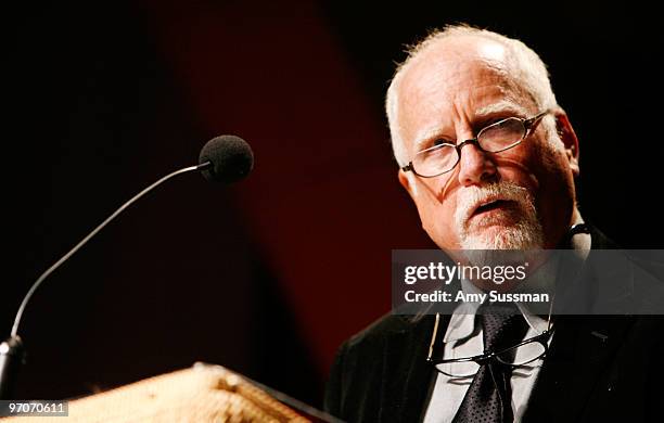 Actor Richard Dreyfuss speak at the 150th Anniversary of Lincoln's "Right Makes Might" Speech at the NYU Cooper Union Great Hall on February 25, 2010...