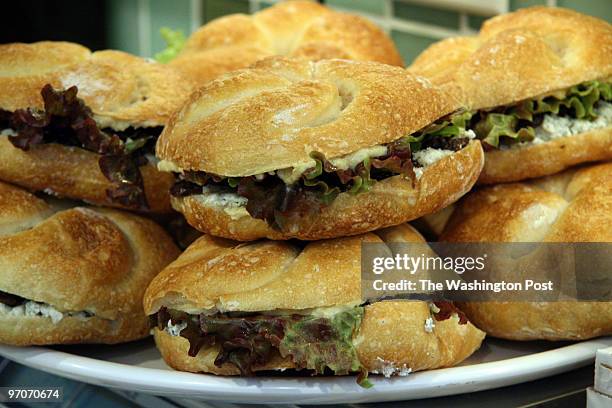 September 28, 2007 CREDIT: James M. Thresher / TWP. Washington, DC Cowgirl Creamery ready-made sandwiches. These are Humbolt Fog goat cheese, Olive...