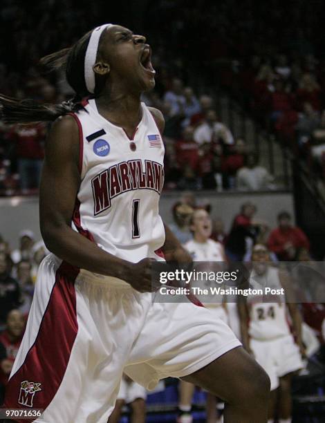 Sp/ncaawomen26 Date: March 25,2008 Photographer: Toni L. Sandys/TWP Neg #: 200282 College Park, MD Second round games of women's NCAA Tournament at...