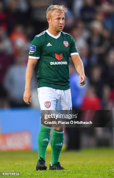 Dublin , Ireland - 8 June 2018; Nicky Low of Derry City during the SSE Airtricity League Premier Division match between Bohemians and Derry City at...