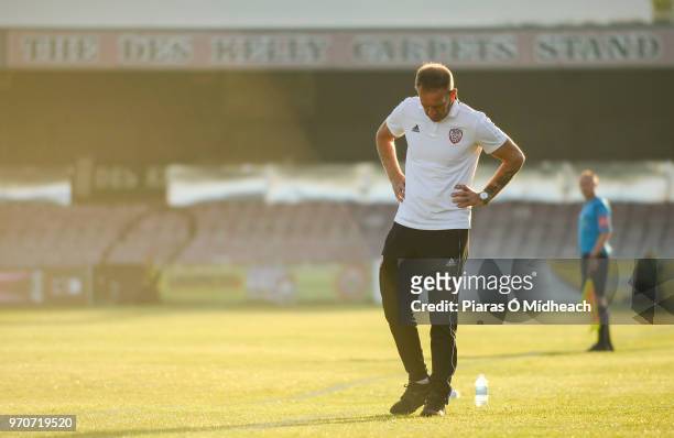 Dublin , Ireland - 8 June 2018; Derry City manager Kenny Shiels during the SSE Airtricity League Premier Division match between Bohemians and Derry...