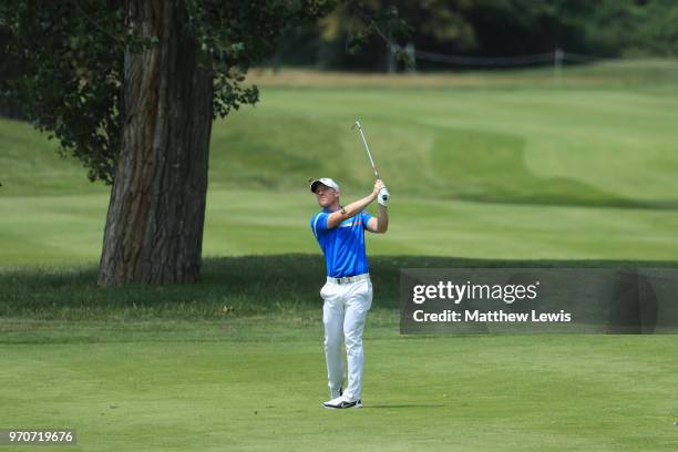 David Horsey of England in action during day four of The 2018 Shot Clock Masters at Diamond Country Club on June 10, 2018 in Atzenbrugg, Austria.