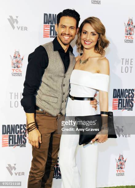 Dean West and Michelle West attend the Right and Left Studios World Premiere of "End Trip" at Dances With Films Festival at TCL Chinese Theatre on...