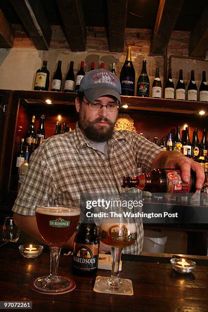 FrstBit DATE: August 22, 2007 CREDIT: James M. Thresher / TWP. Washington, DC Chris Surrusco of the new Granville Moore's, a new Belgian ale...