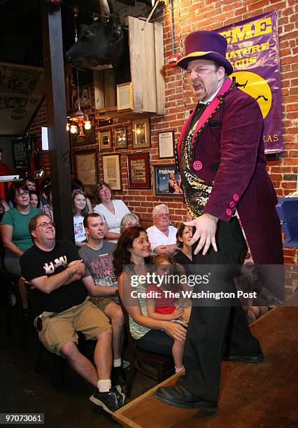 August 26, 2007 CREDIT: James M. Thresher / TWP. Washington, DC The Acme Miniature Flea Circus performing with "Prof." A.G. Gertsacov, here warming...