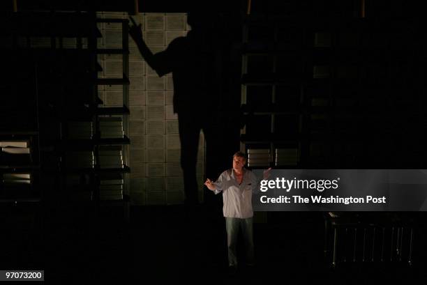 Washington, DC Graeme Malcolm rehearses a scene for the world premiere of "33 Variations," at Arena Stage in Washington, D.C., on Wednesday, August...