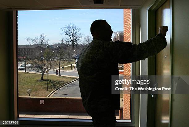 Reed Photos by Michael Williamson NEG#198564 3/03/08: WE FOLLOW MAJ. STEVE GVENTER WHO HEADS UP ONE OF THE WOUNDED WARRIOR TRANSTION COMPANIES AT...